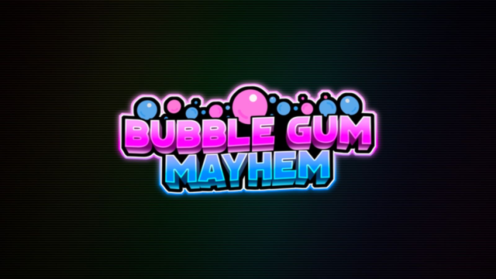 The logo of Bubble Gum Mayhem.