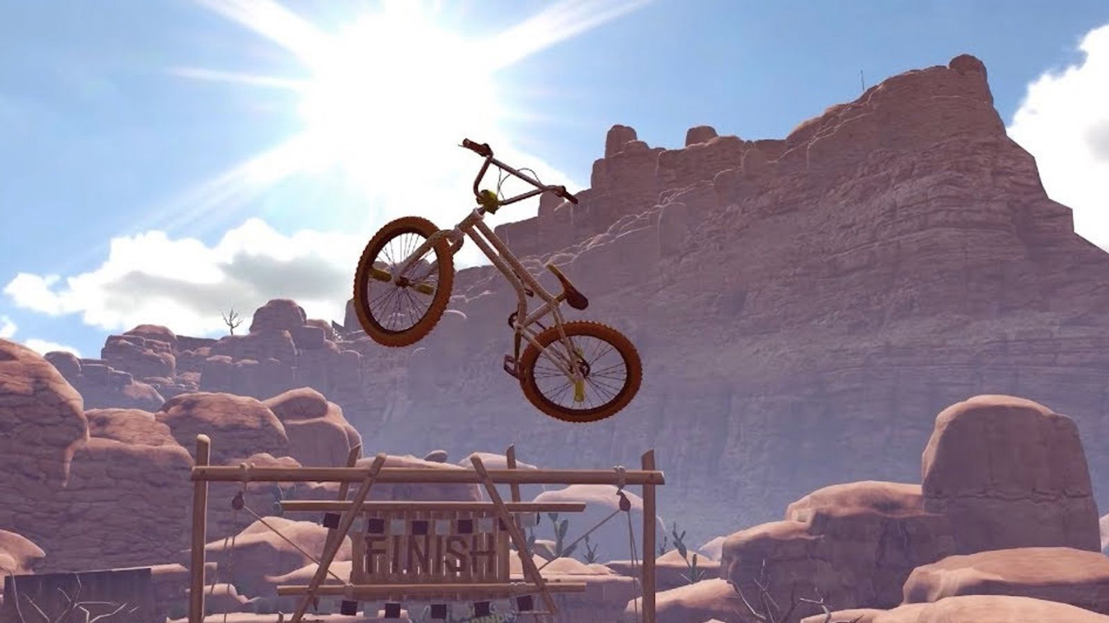 Image of a BMX in mid-air in Touchgrind BMX 2.