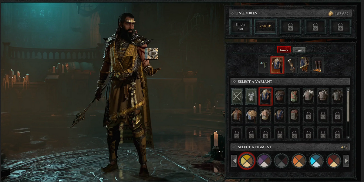 Diablo 4 character customization wardrobe