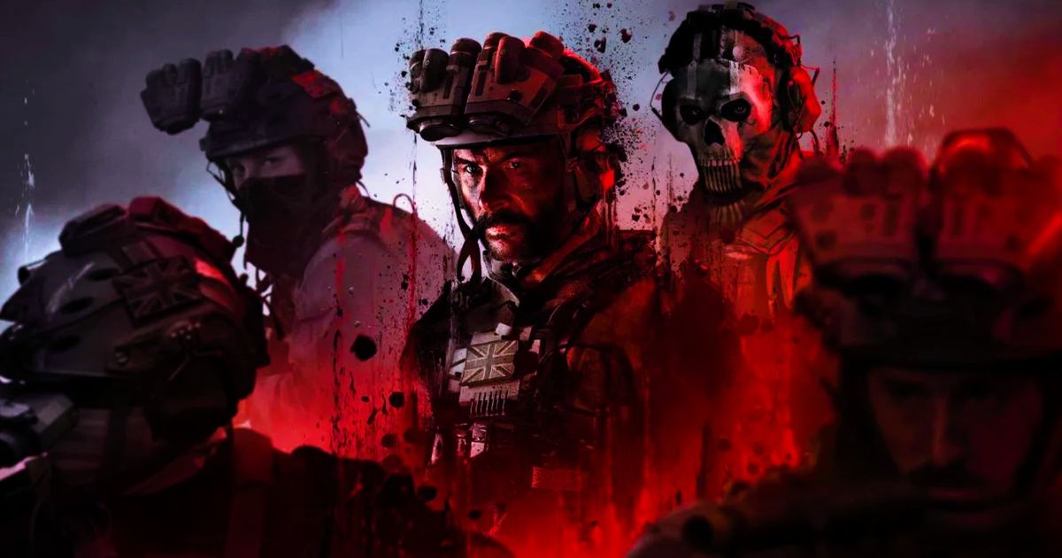 Modern Warfare 3 keyart showing the main characters