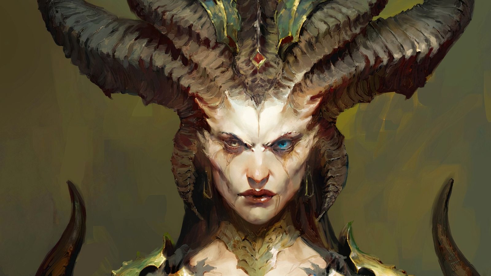 Concept art of Lilith in Diablo 4.