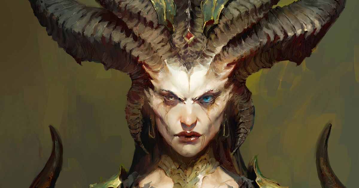 Concept art of Lilith in Diablo 4.
