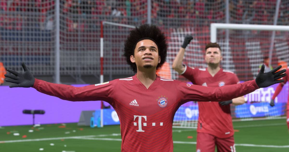 EA Sports FC 24 Leroy Sane celebrating with teammate in background