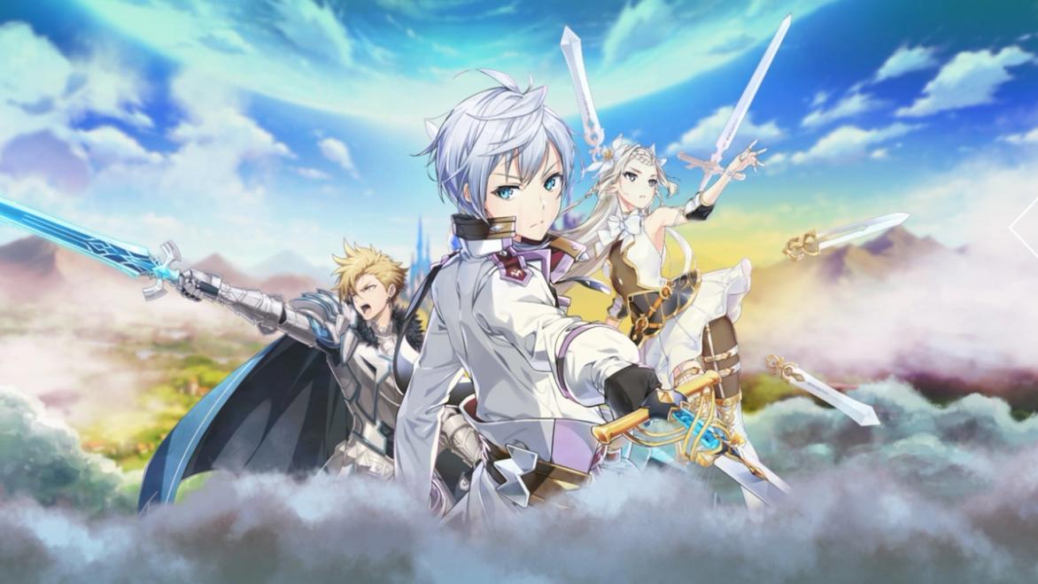 Image of Epic Seven characters in among clouds
