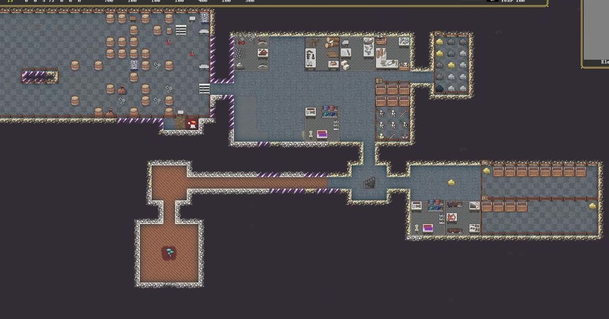The building in Dwarf Fortress.