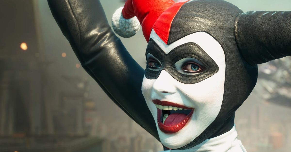Suicide Squad: Kill the Justice League - Harley Quinn smiling at the camera with her arm raised