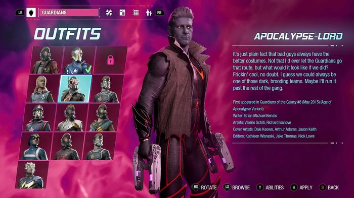 Guardians of the Galaxy Apocalypse Lord Outfit