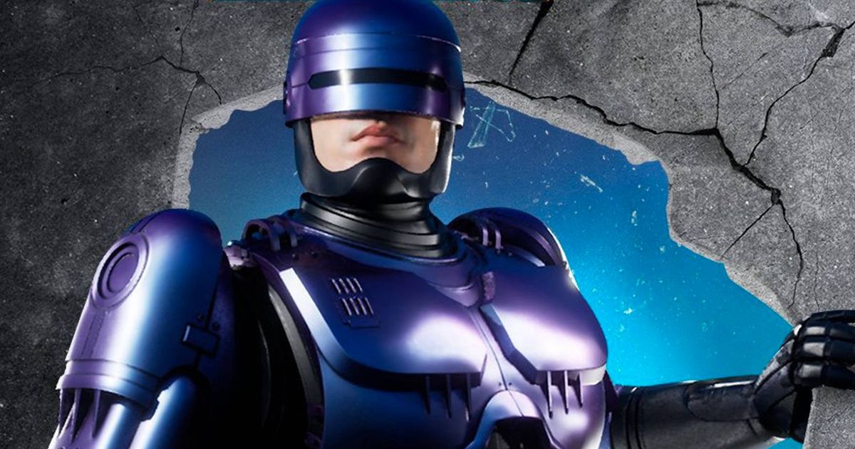 RoboCop wearing blue armour in RoboCop Rogue City.