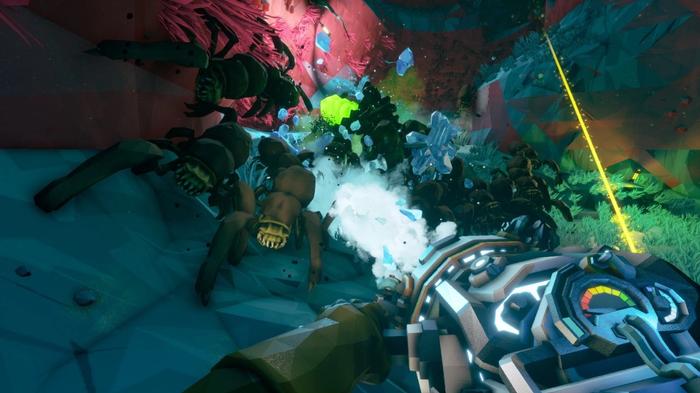 Multiple creatures attack you in Deep Rock Galactic.