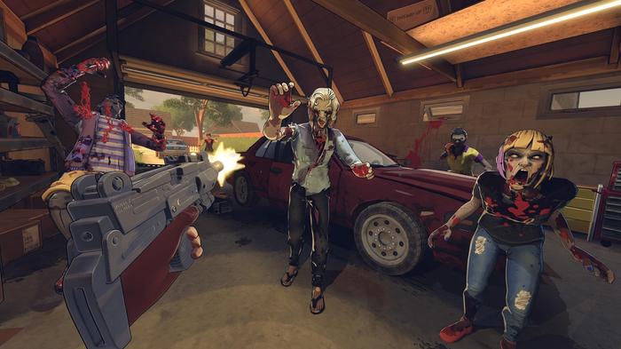 Three zombies in Zombieland: Headshot Fever Reloaded