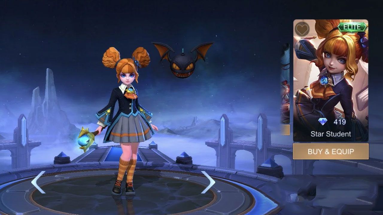 The Star Student skin isn't essential to the Mobile Legends Lylia build, but it sure looks the part.