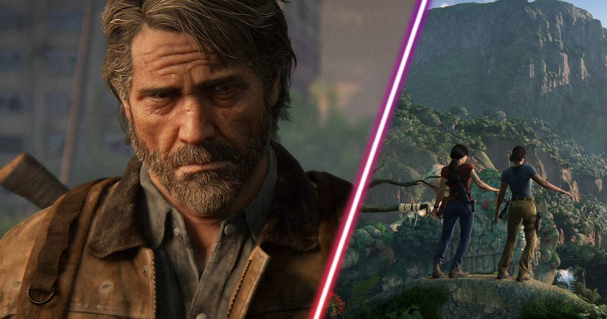 Images from Naughty Dog's The Last of Us Part II and Uncharted: The Lost Legacy.