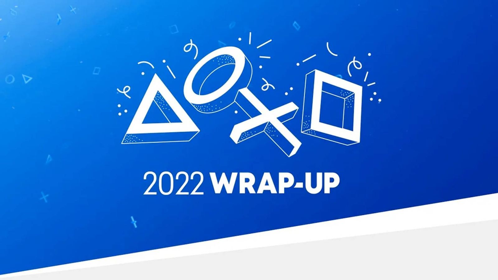 The PlayStation 2022 Wrap-Up logo.