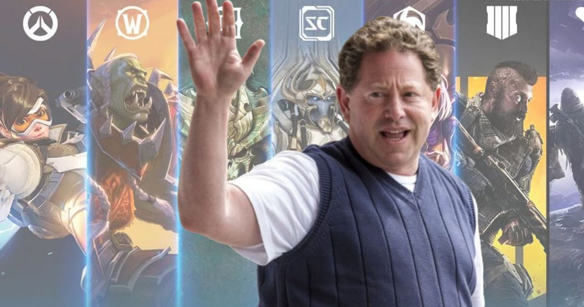 An image of former CEO of Activision Blizzard Bobby Kotick waving goodbye