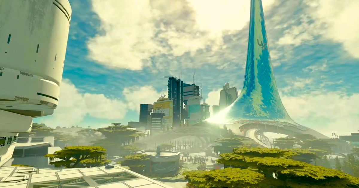 The city of New Atlantis from Starfield