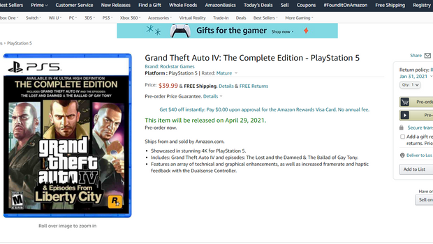 GTA 4: Complete Edition' On PS5 Seems Like It Could Happen