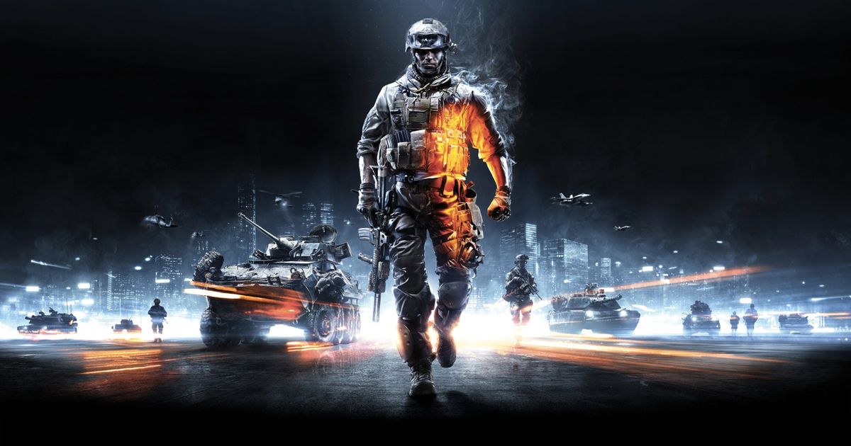 Image of a soldier walking in Battlefield 3.