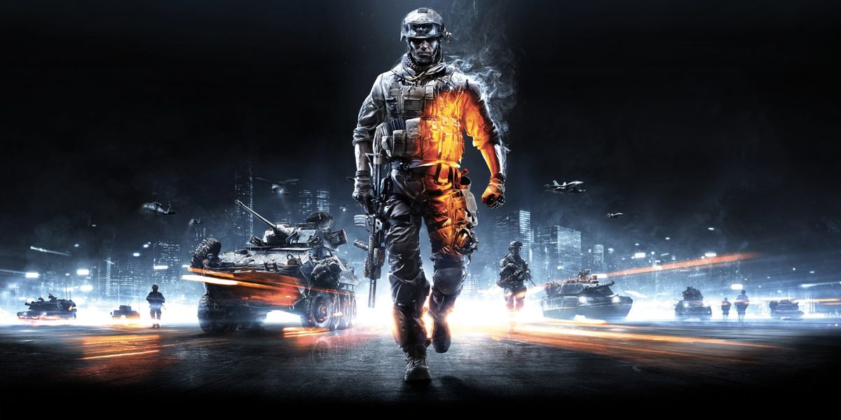 Image of a soldier walking in Battlefield 3.