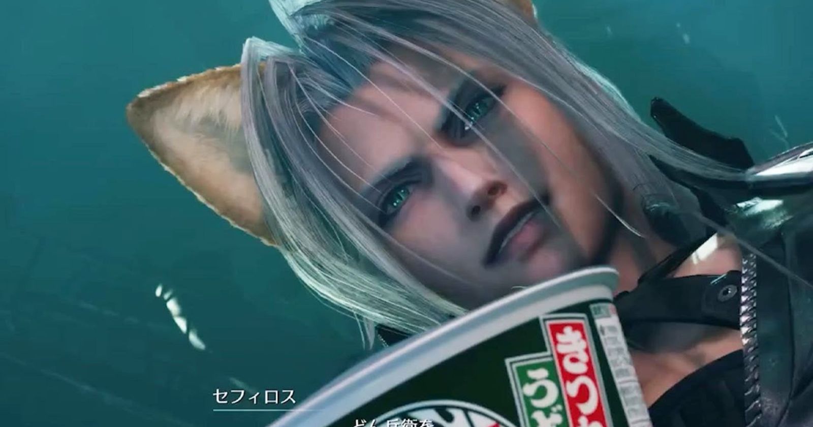 Sephiroth Transforms In Nissin Donbei x FFVII Rebirth Ad - Siliconera