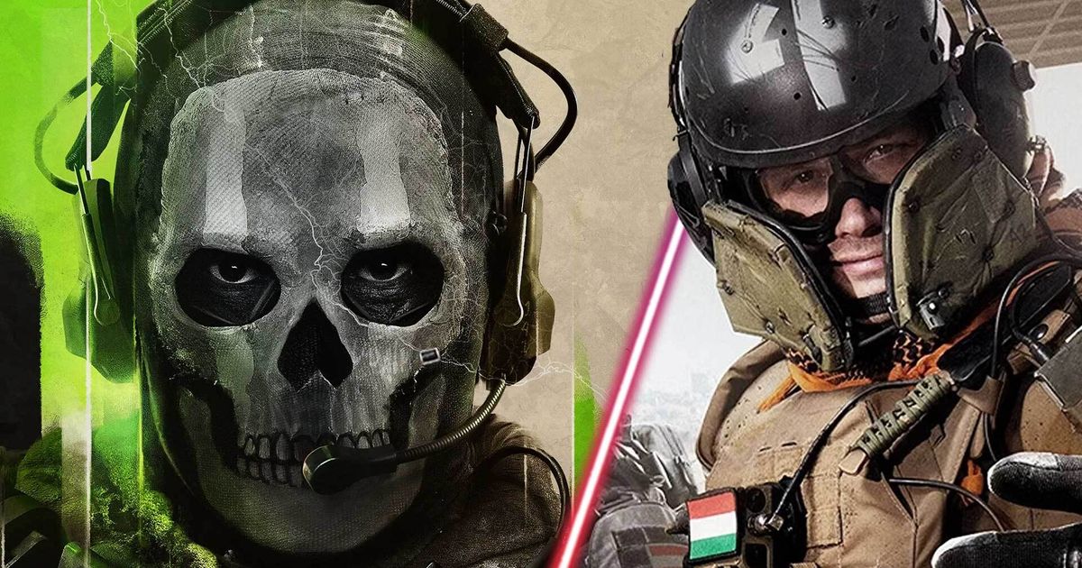 Modern Warfare 2 Ghost and Warzone 2 player wearing helmet