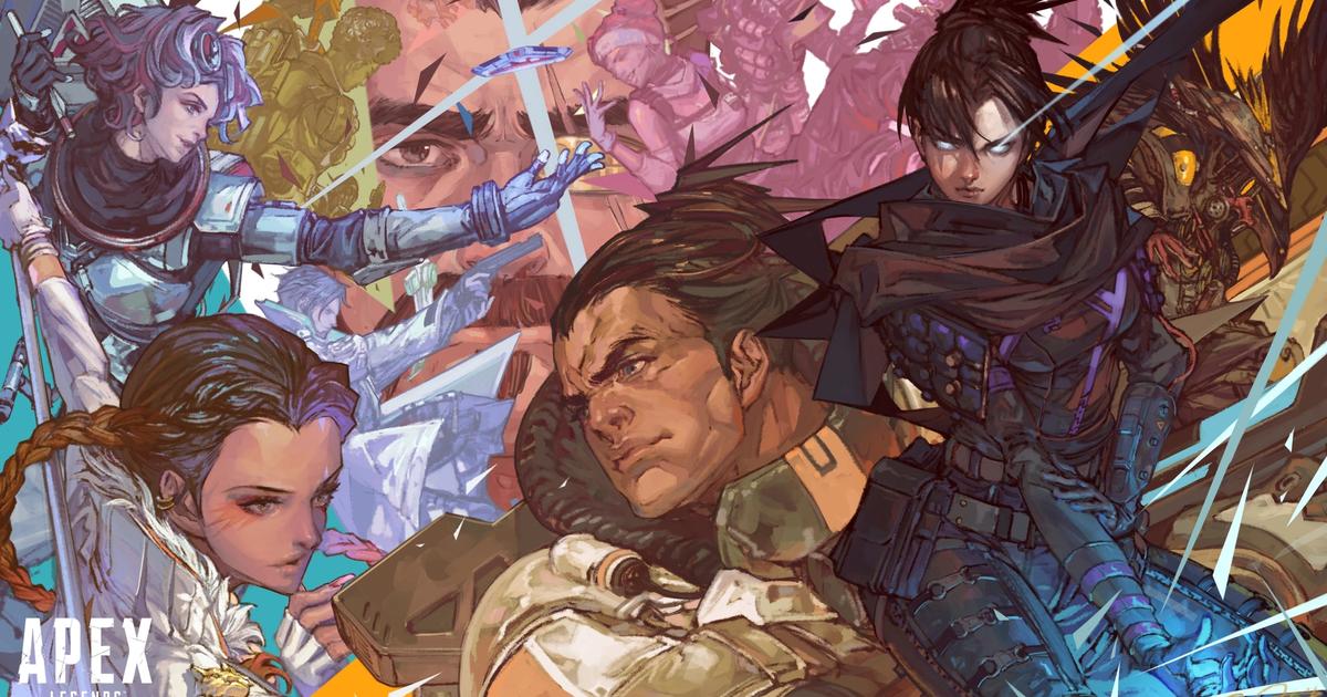 Apex Legends characters in an anime style