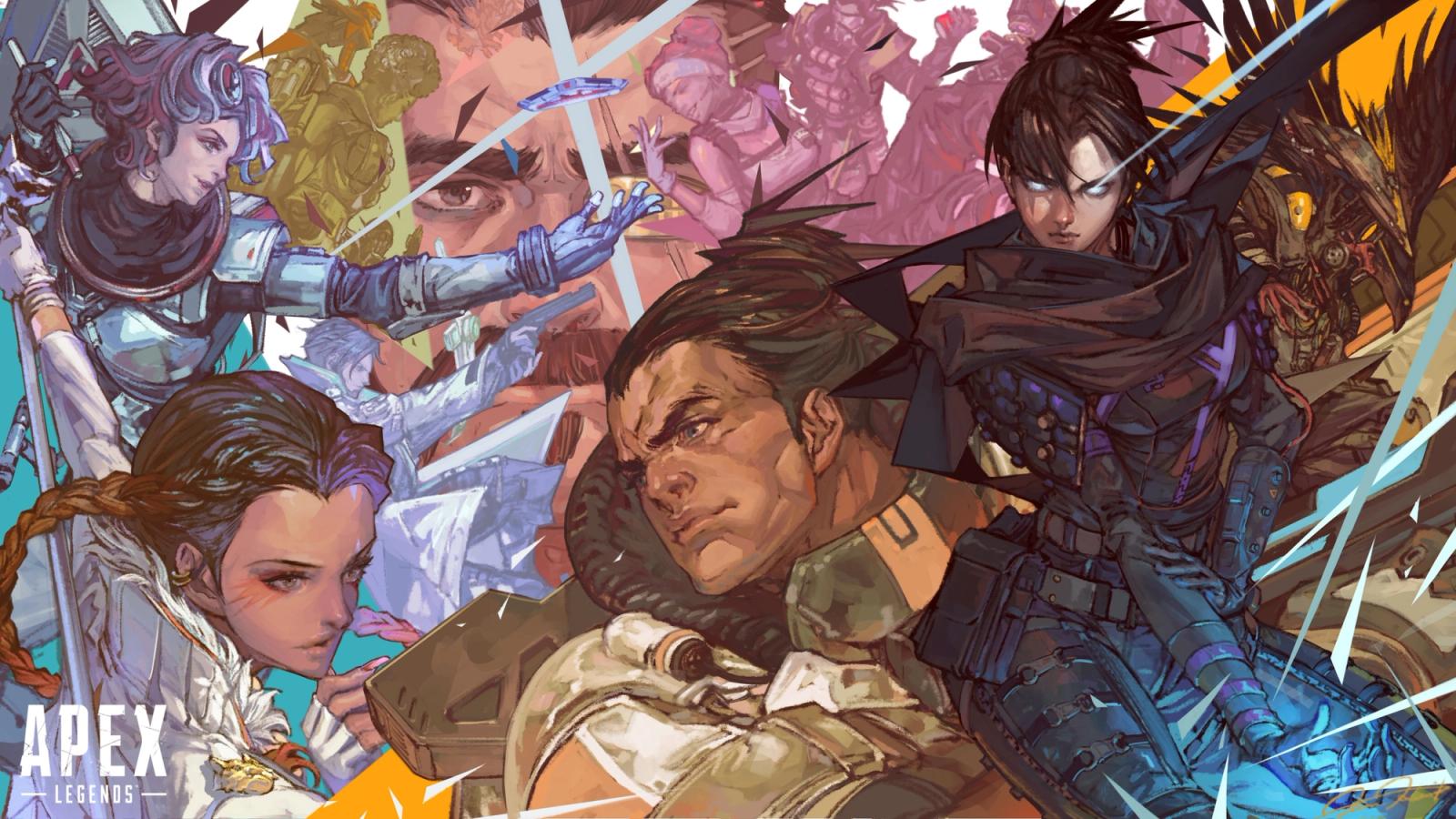 Apex Legends characters in an anime style