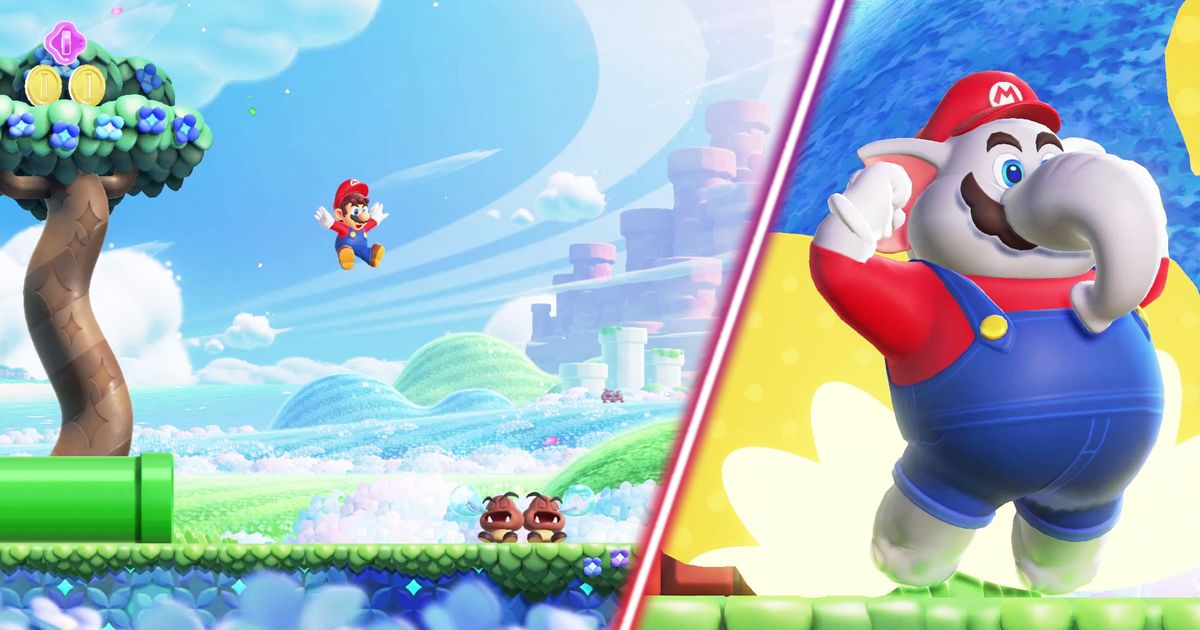 Mario in Super Mario Wonder.