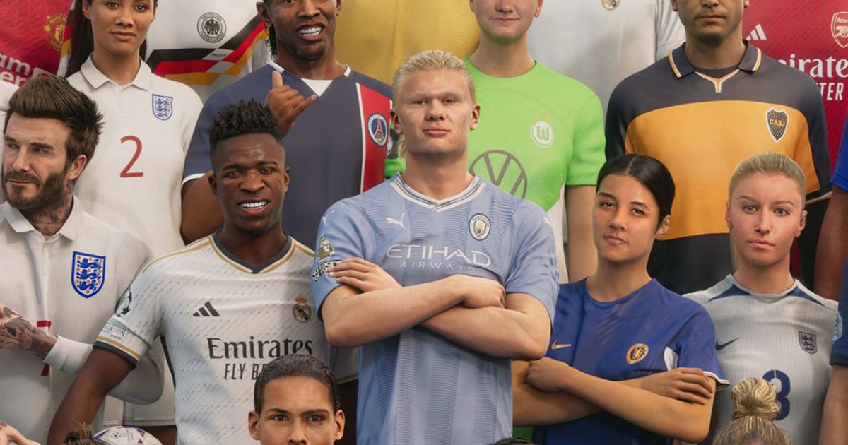 EA Sports FC 24 players posing together