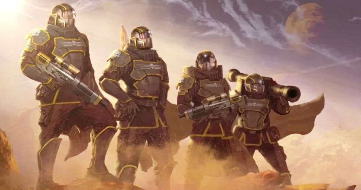 A squad of Helldivers