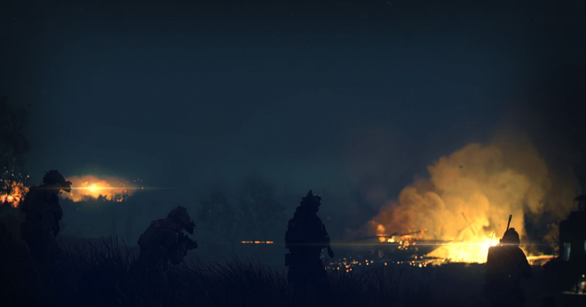 Image showing Modern Warfare 2 soldiers in darkness