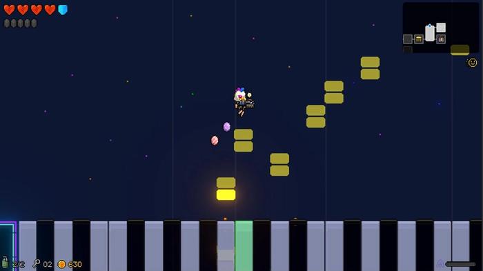Some levels have unique features, like this piano one