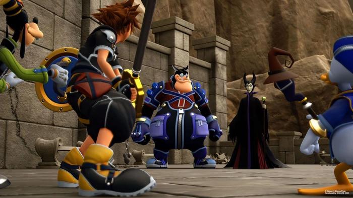 Multiple characters in Kingdom Hearts 3.