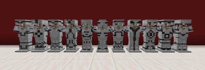 All of the different armor trim patterns in Minecraft
