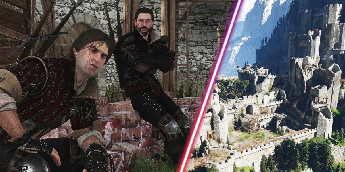 Eskel and Lambert in The Witcher 3.
