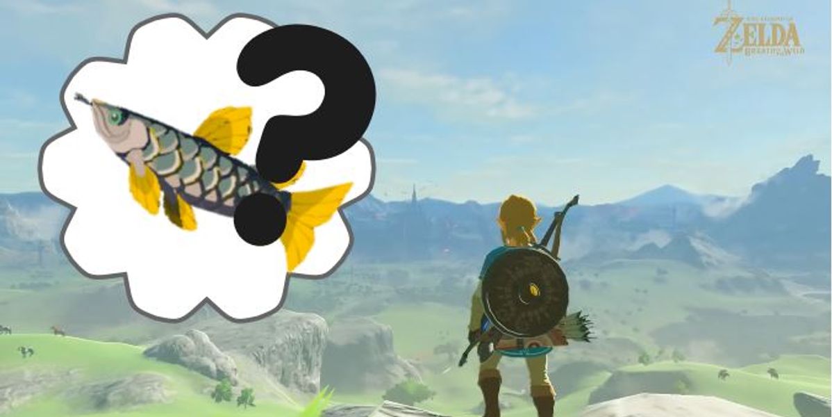 Link wondering where to get ancient arowana in Zelda Kingdom of Tears