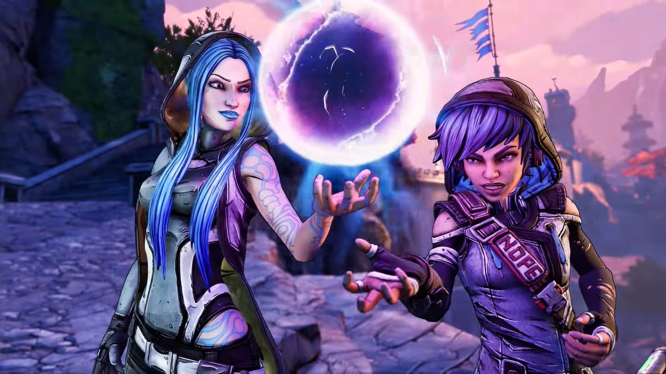 An image of two characters from Borderlands 3.