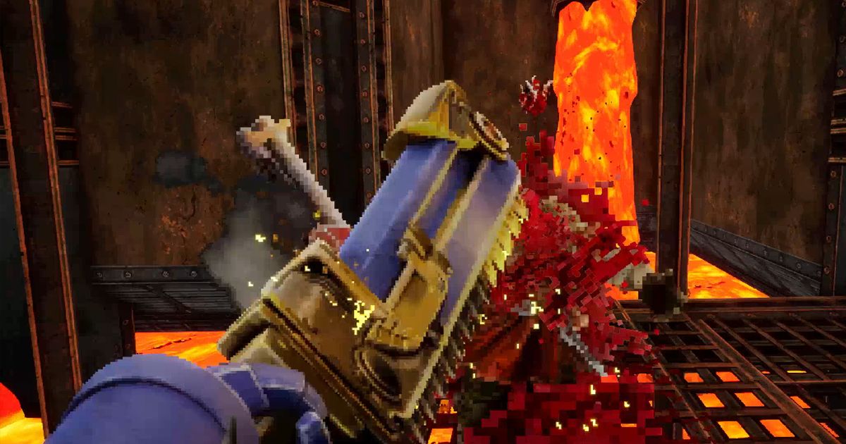 The Chainsaw in Warhammer 40K: Boltgun