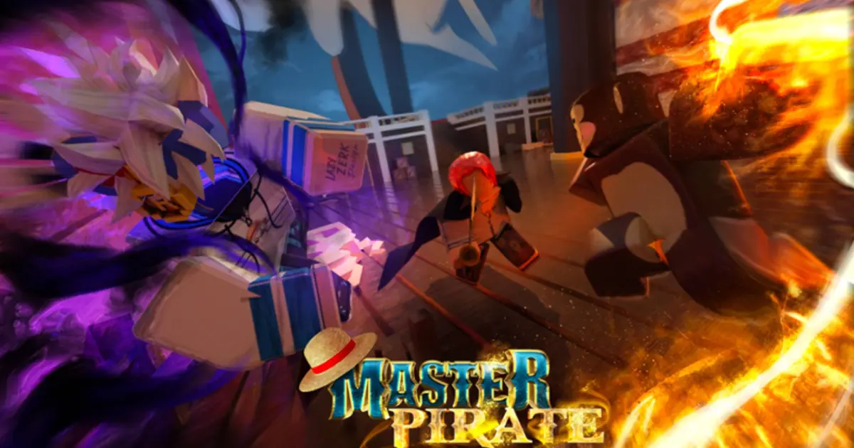 Promotional art from Master Pirate on Roblox.