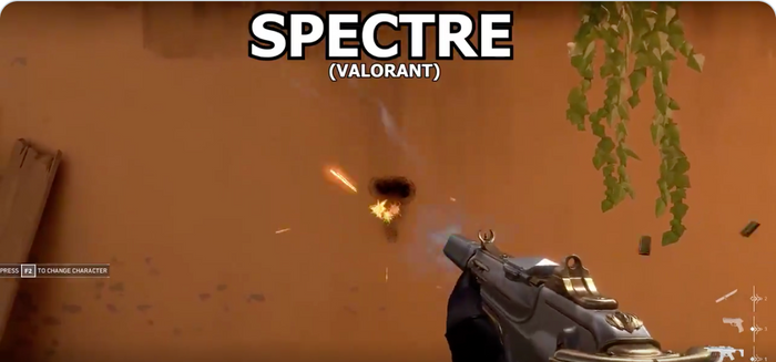 The Spectre's recoil pattern is similar to the MP5's