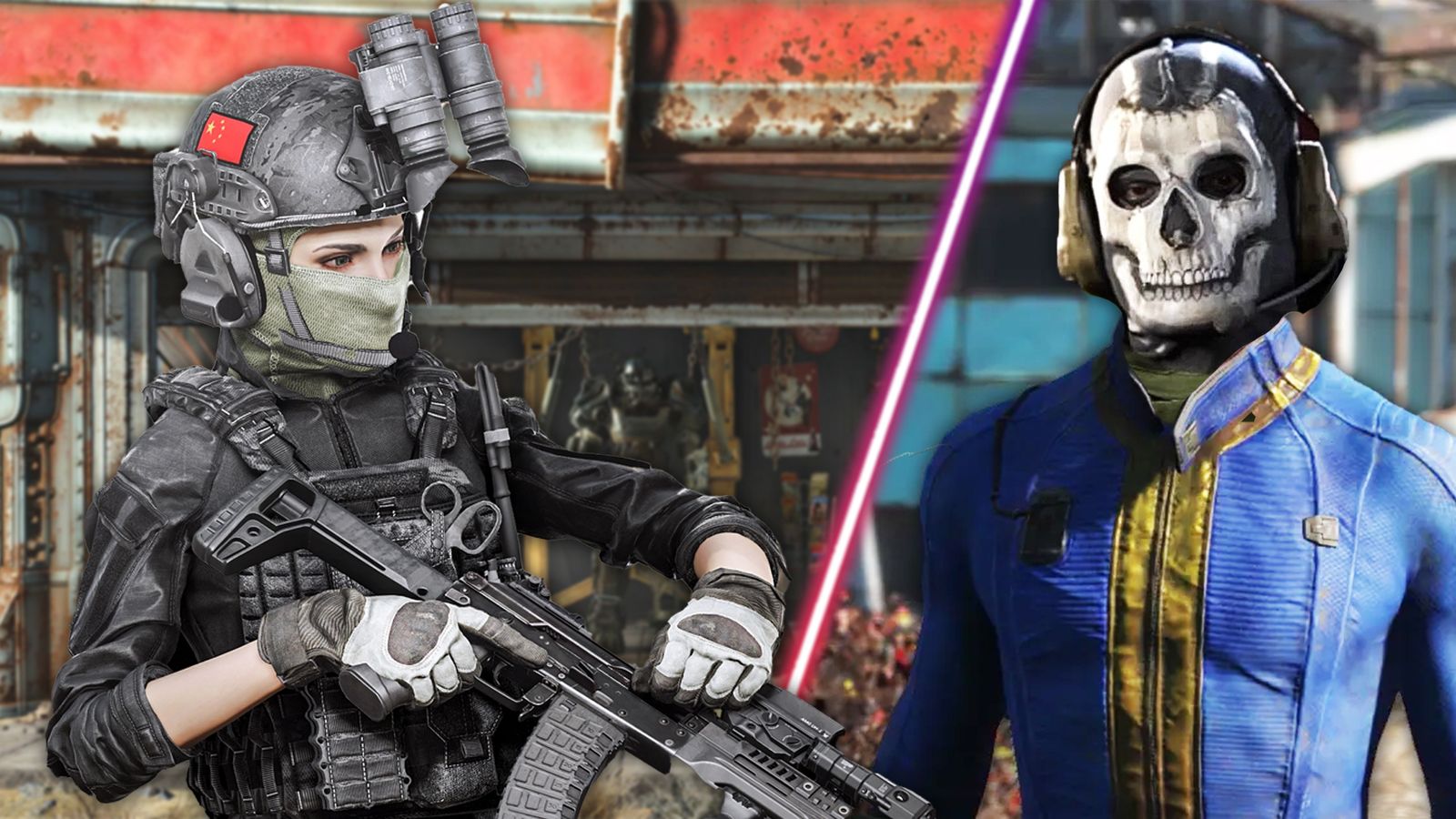 Some Call of Duty-style gear in Fallout 4.
