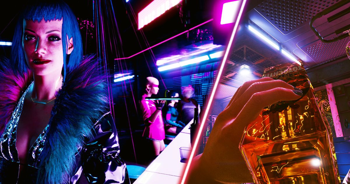 Cyberpunk 2077 Immersion Mod Lets You Grab A Drink In Every Night City Bar