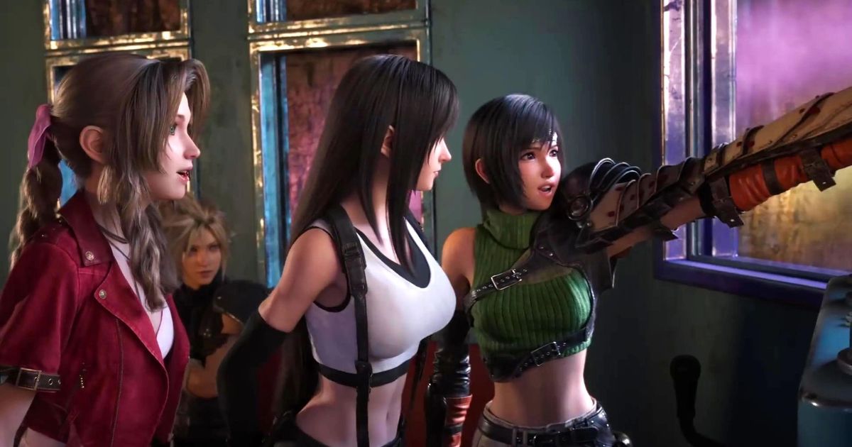 Aerith, Tifa, and Yuffie in Final Fantasy VII Rebirth