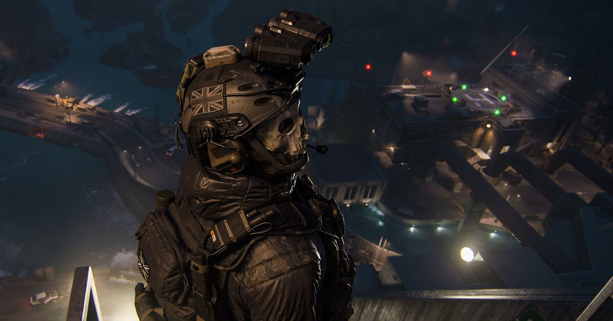 Modern Warfare 3 Ghost with Gora Dam in background