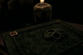 A screenshot of a dark arts magic book in Hogwarts Legacy.