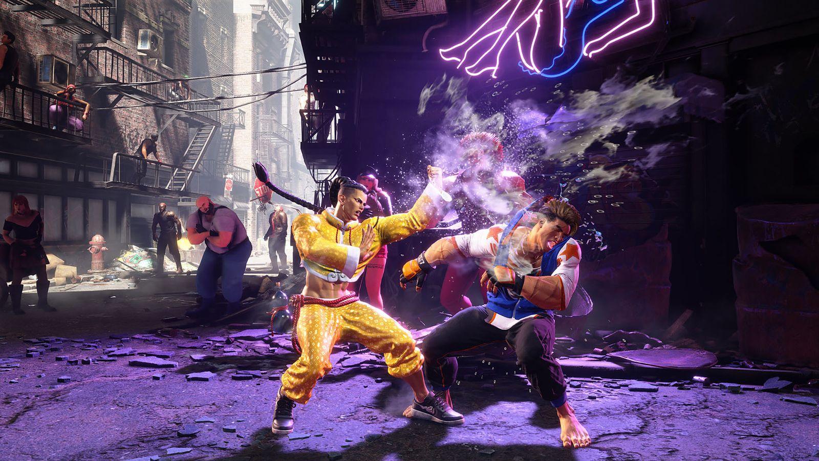 A promotional in-game image for Street Fighter 6.