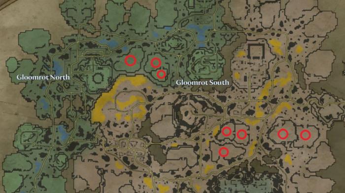 The best castle locations in the Gloomrot region