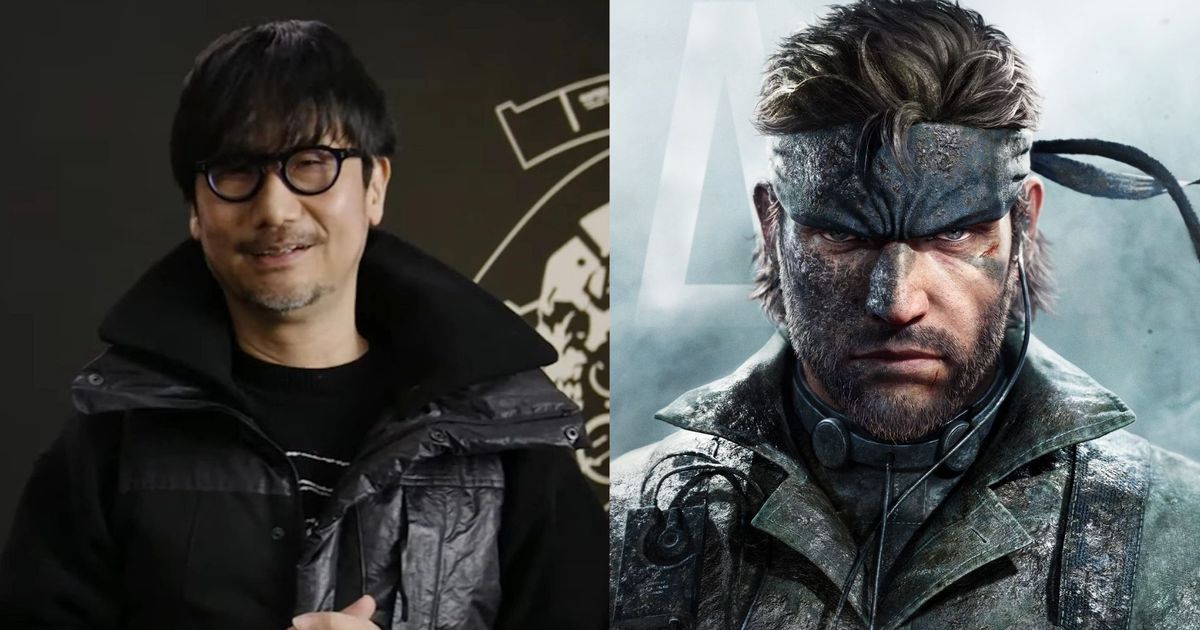 Creator Hideo Kojima alongside Big Boss from Metal Gear