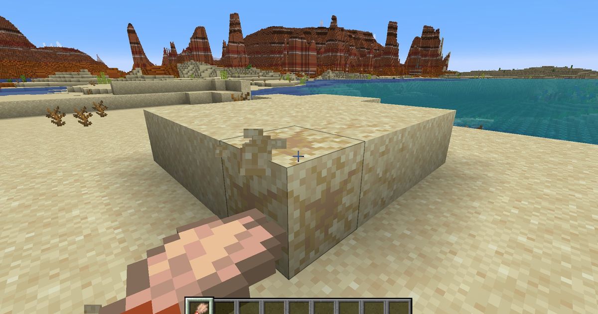 Suspicious Sand in Minecraft
