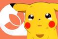 Pikachu crying on top of the Relic Castle logo