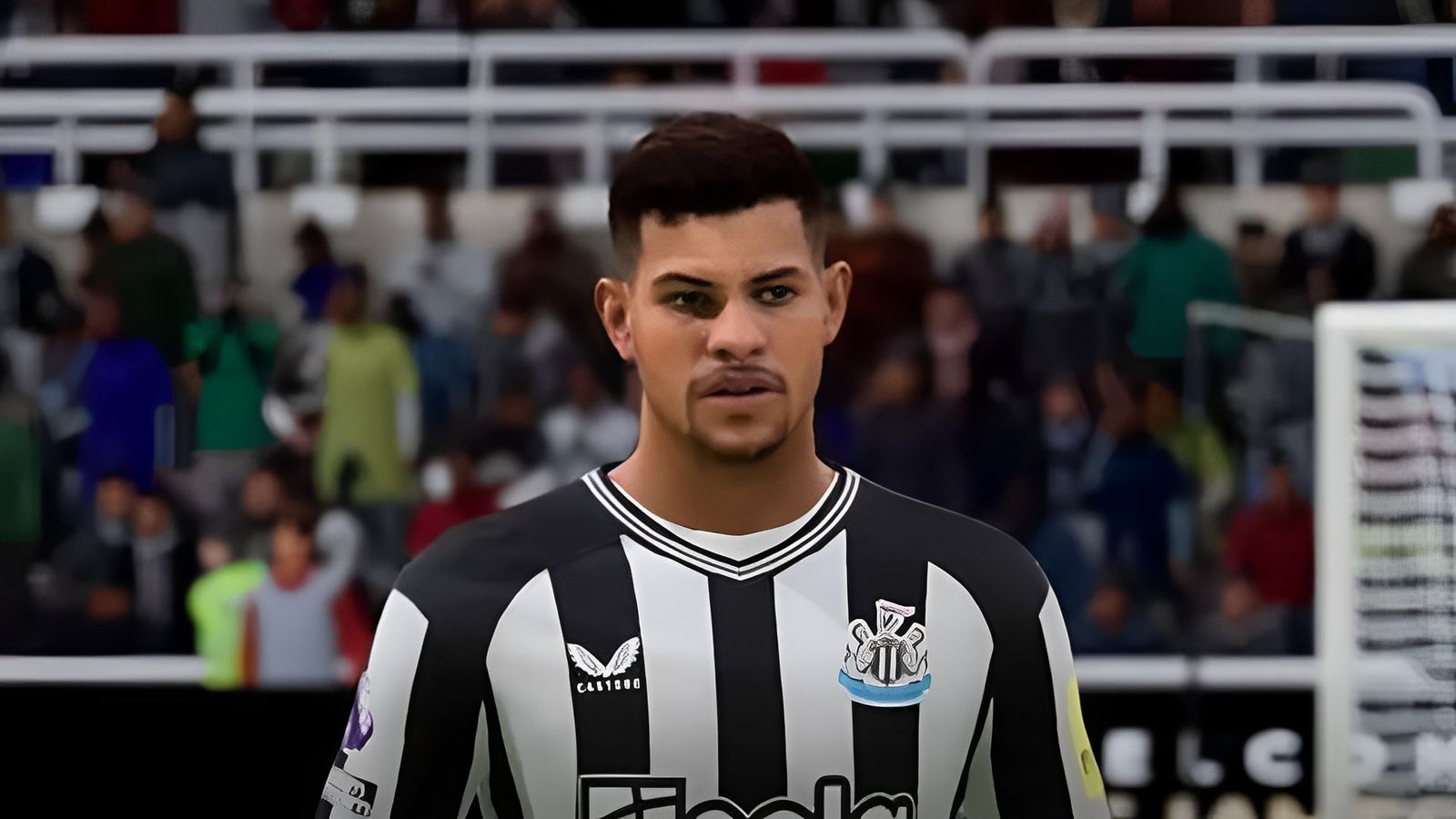 EA Sports FC 24 Bruno Guimaraes wearing Newcastle United jersey